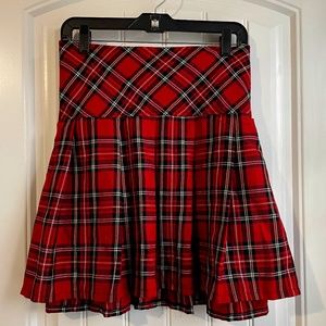 TRIPP NYC Plaid Mini Skirt - Red